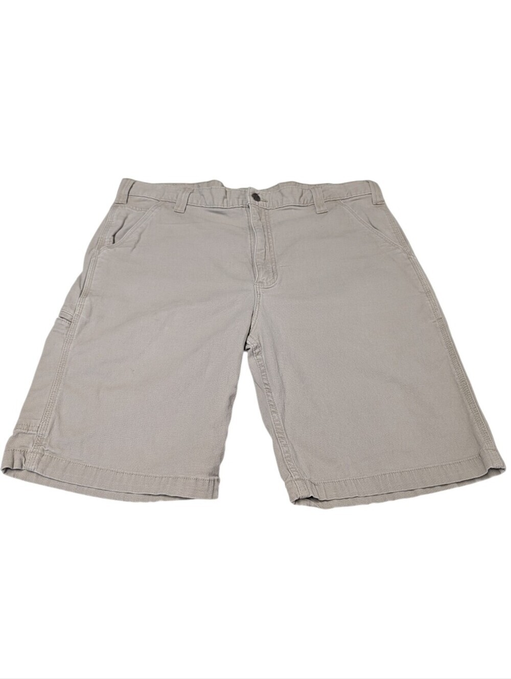 Carhartt Men's Relaxed Fit Khaki Cargo Shorts Size 38 Beige Work Utility - Picture 4 of 8